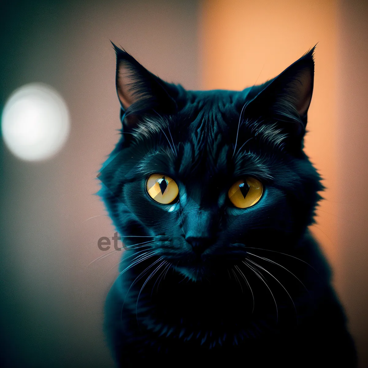 Picture of Gray Tabby Kitty with Adorable Eyes