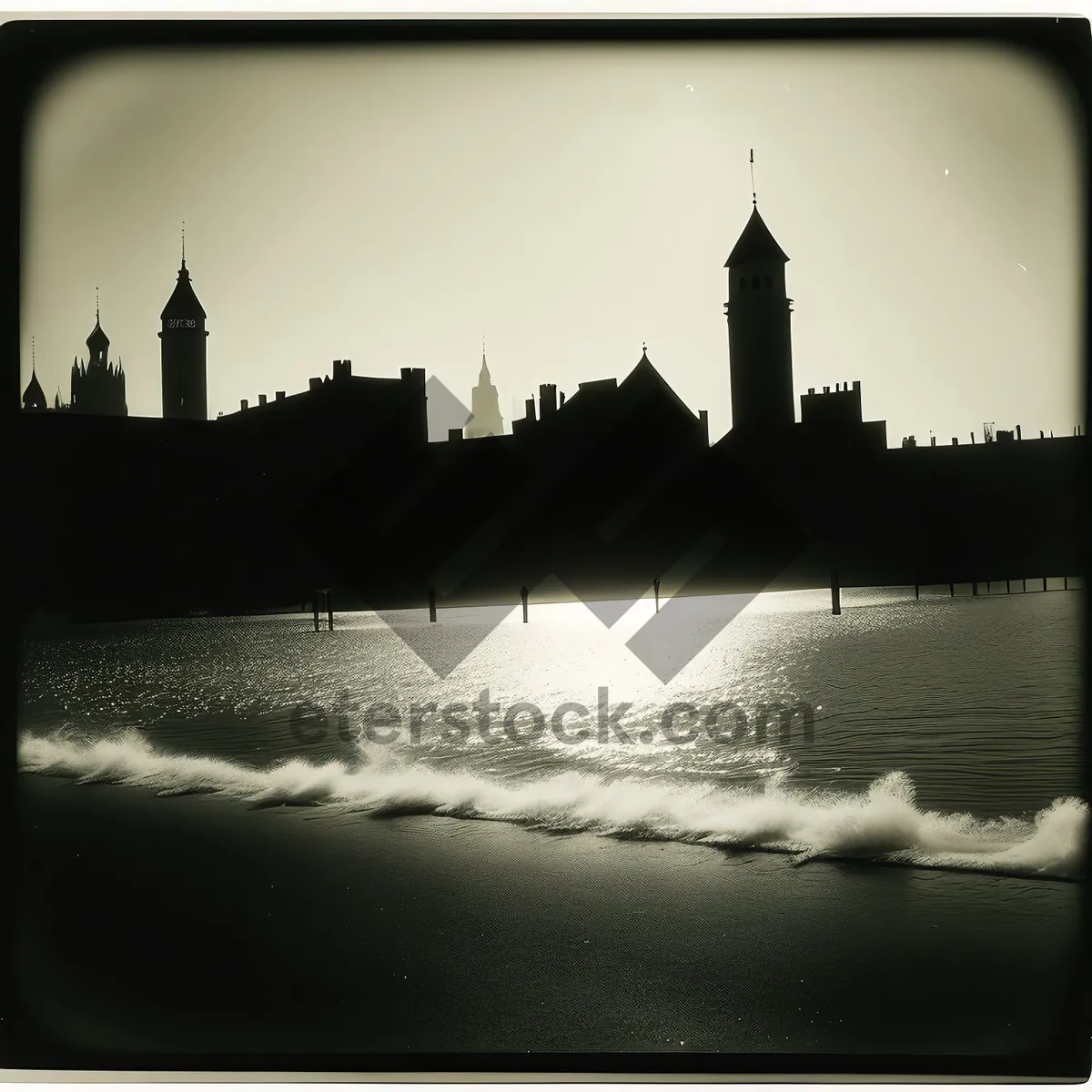 Picture of Enchanting River Castle at Night - Iconic Historical Landmark in England