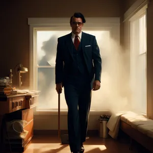 Happy business team meeting in office building.