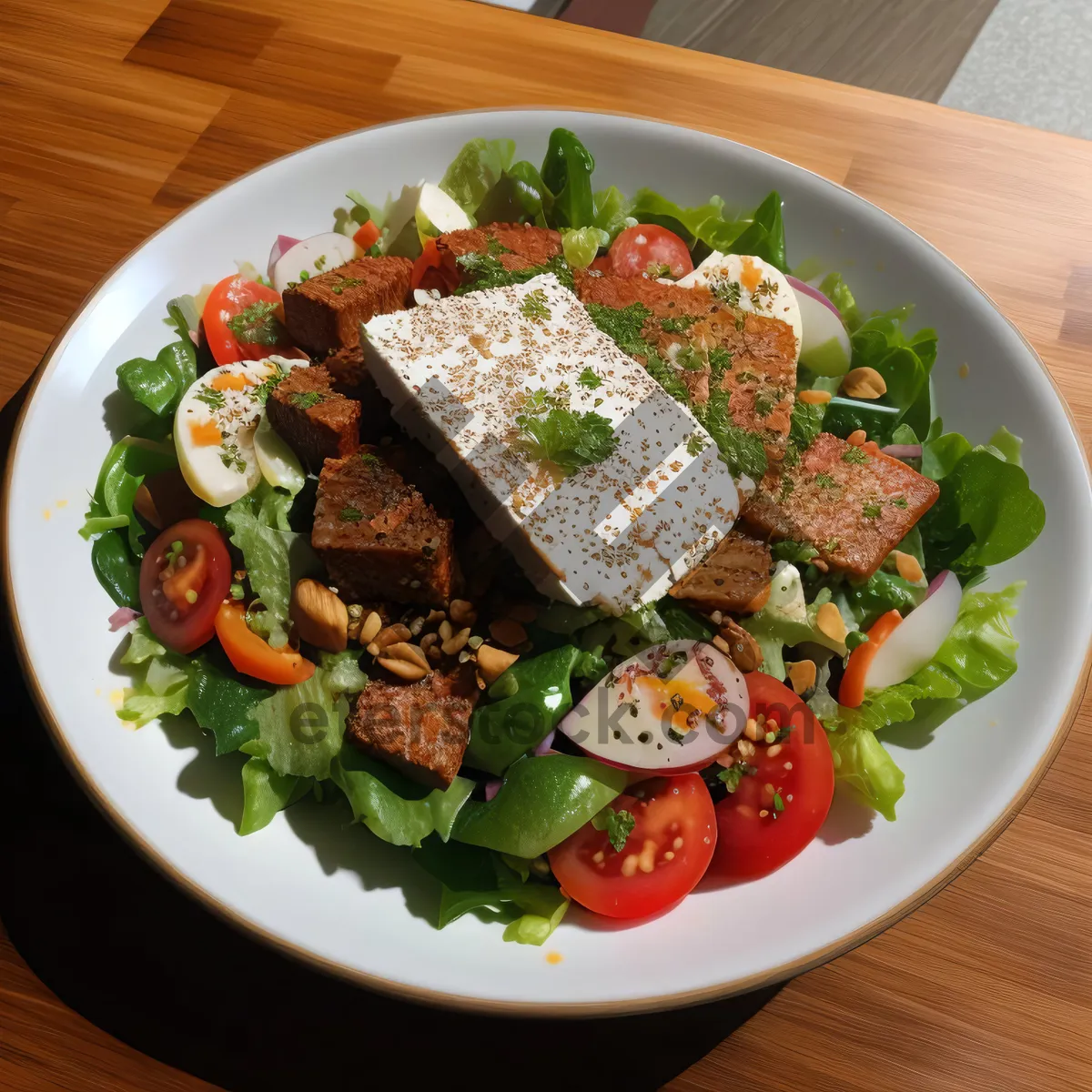Picture of Fresh and Healthy Grilled Vegetable Salad Plate
