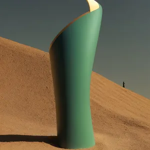 Desert Sand Dune Carton Earth Container