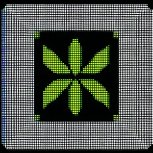 Modern Digital Clock Grid Pattern