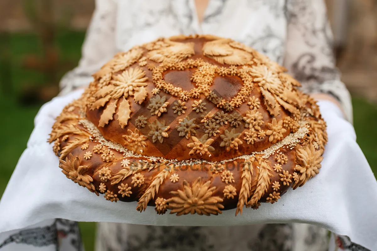 Picture of Fresh and tasty mushroom pastry with cream filling