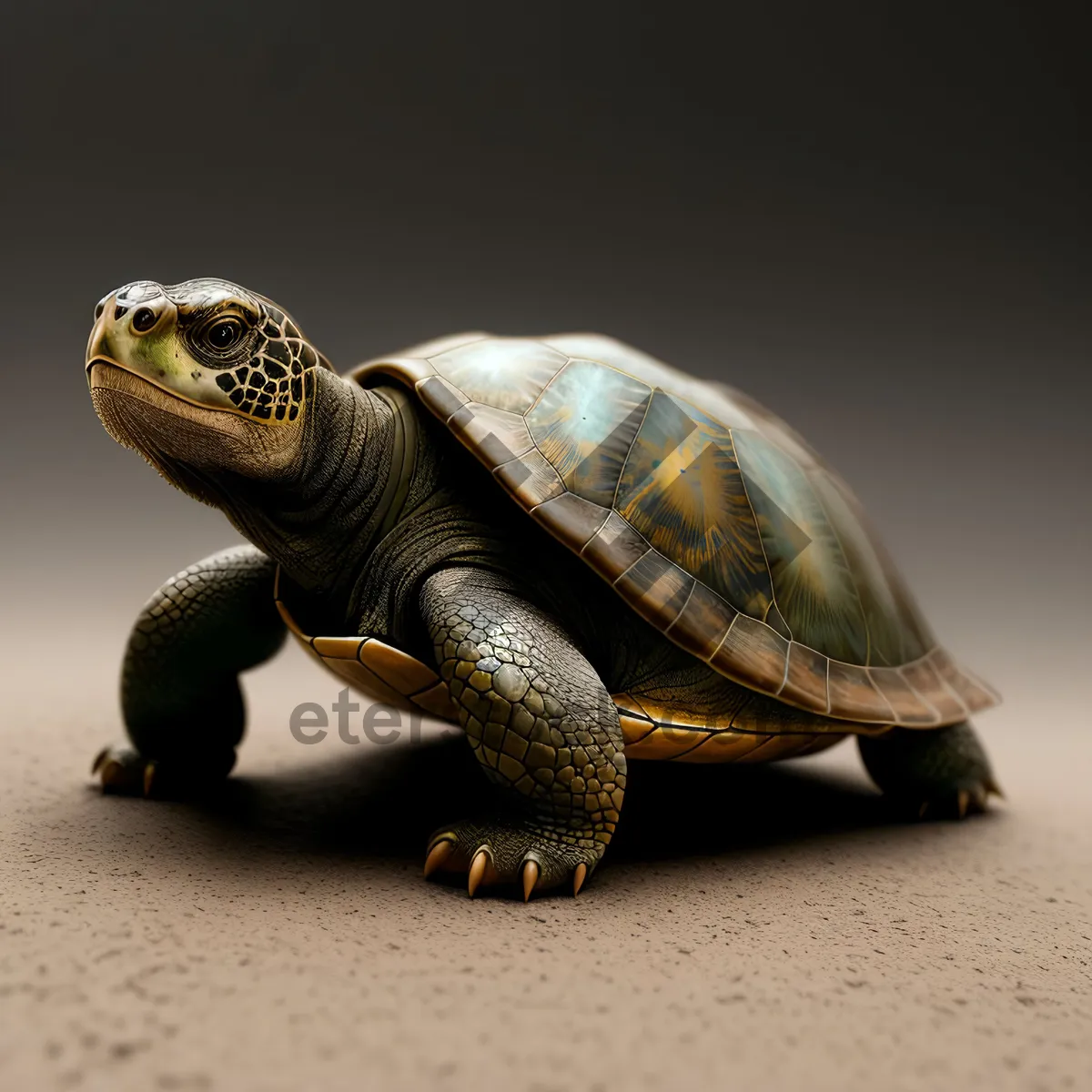 Picture of Mud Turtle: Hardy Desert Terrapin with Cute Shell