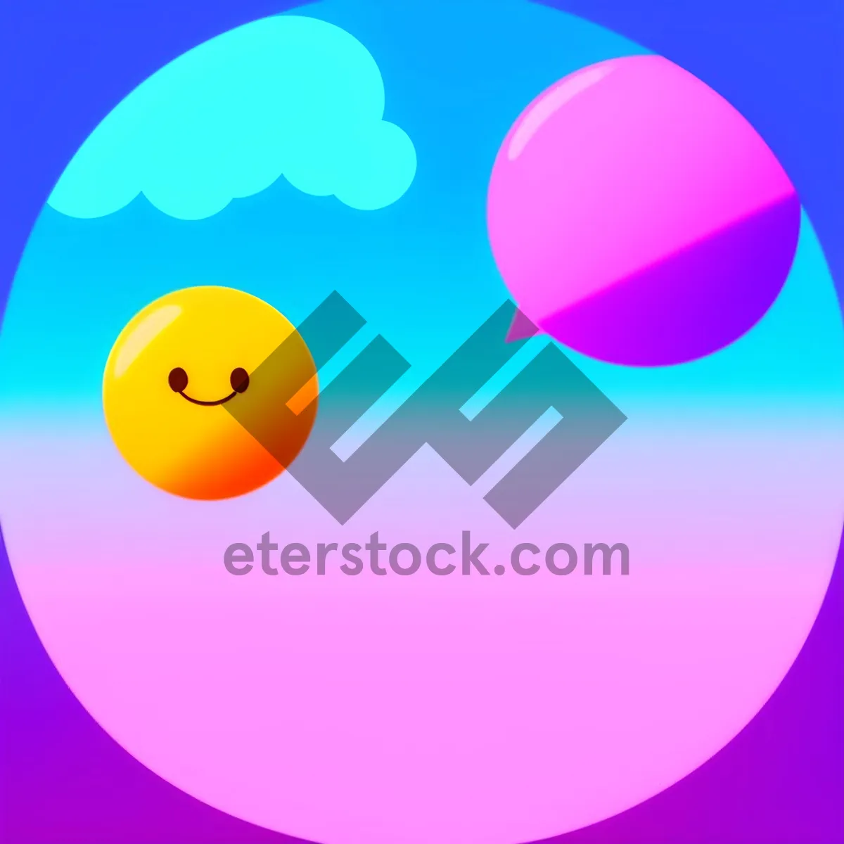 Picture of Abstract Ball Icon Design Symbolizing Sphere