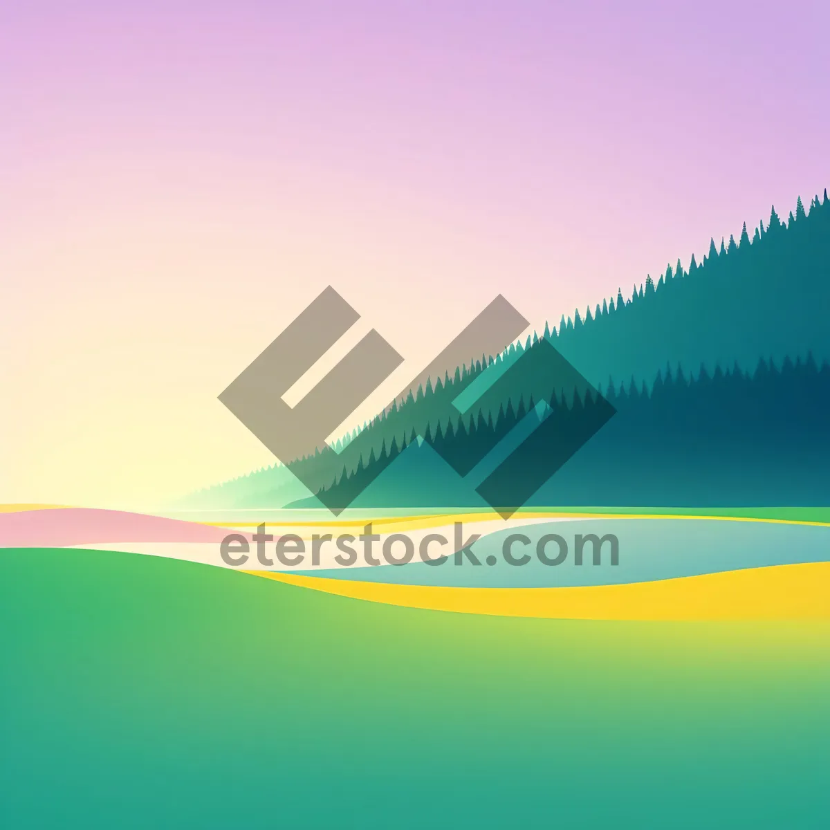 Picture of Flowing Waves of Colorful Motion: A Modern Gradient Backdrop.