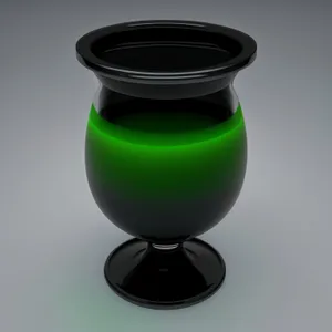 Glass Beverage Goblet Container