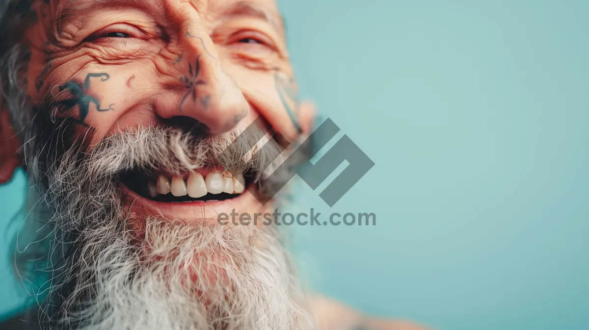 Picture of Happy elderly couple smiling and in love.