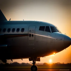 Flight above the clouds: Airliner soaring through the sky