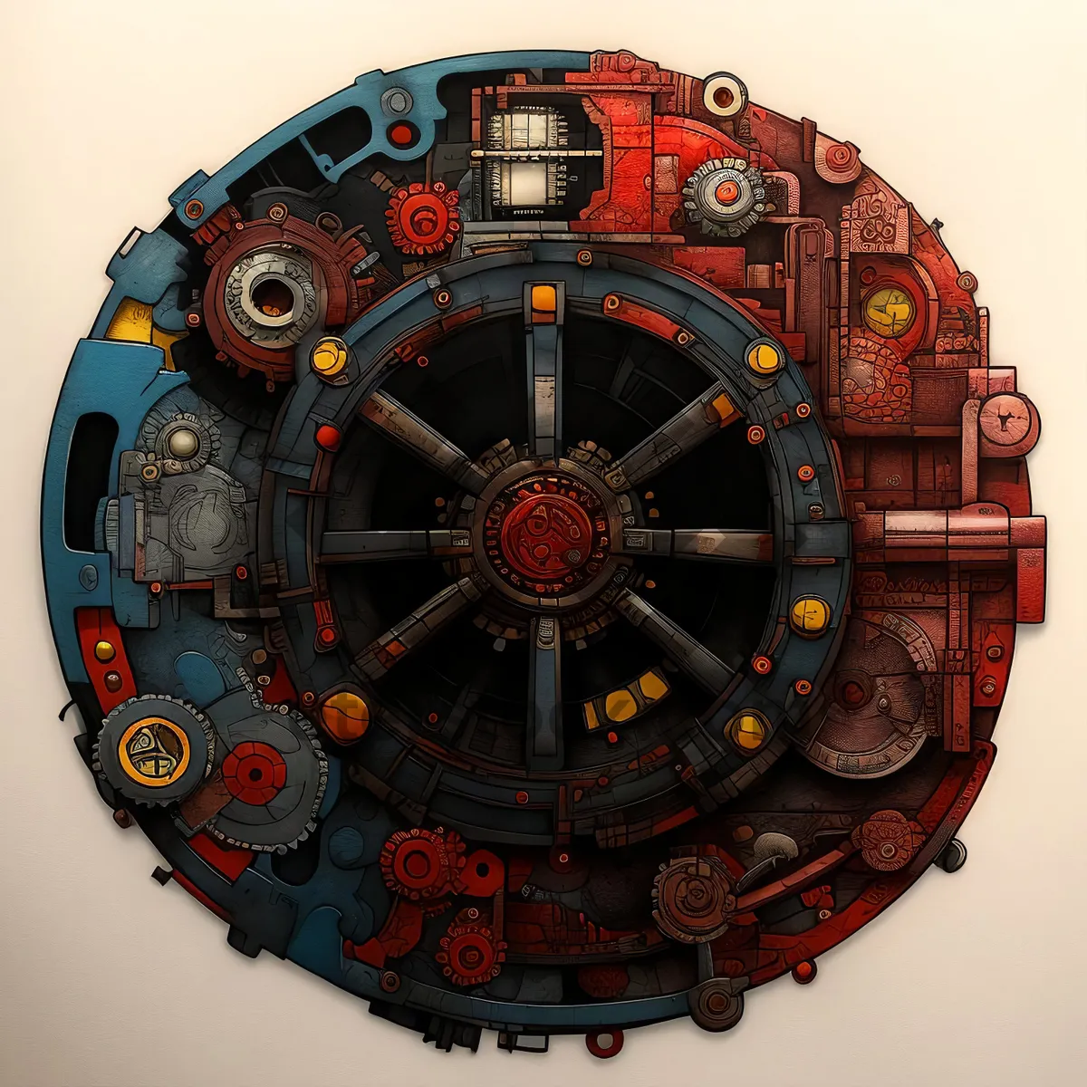 Picture of Vintage clock wheel mechanism design