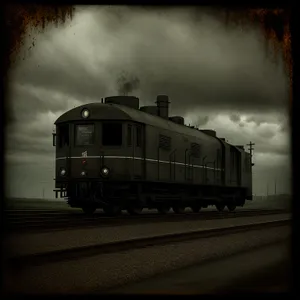 Vintage steam locomotive passing through railway tunnel