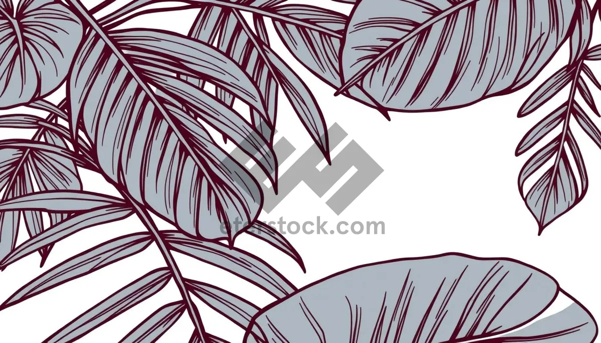 Picture of Floral silhouette pattern design