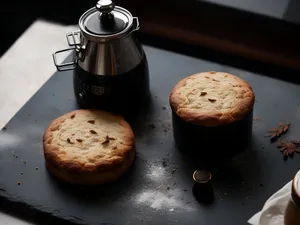 Delicious Chocolate Espresso Muffin on Plate
