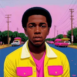 Successful professional golfer with a beaming smile