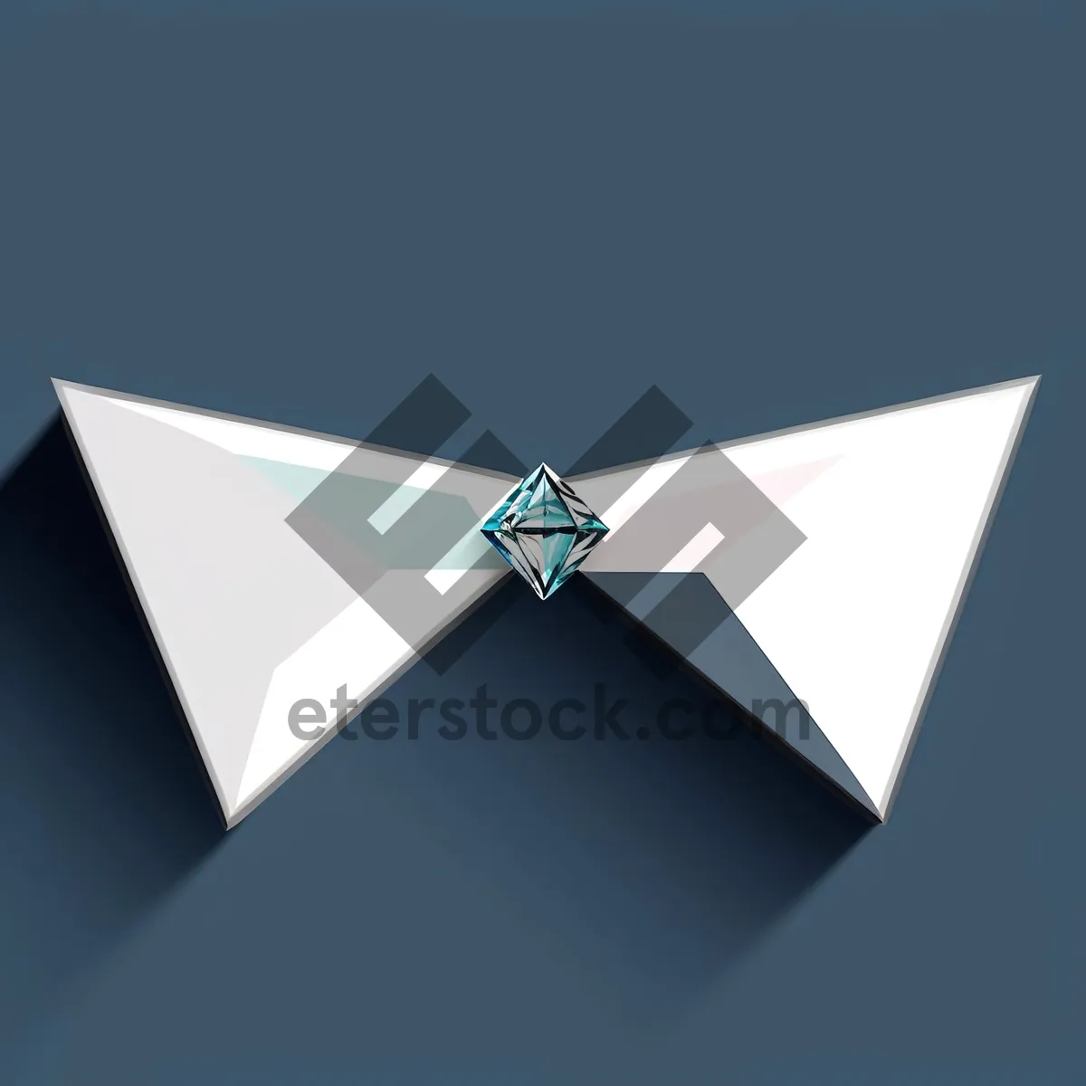 Picture of Sparkling Gem Symbol in 3D Design Icon