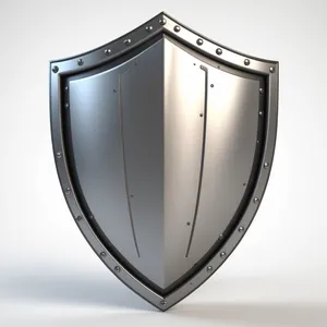 Shiny Shield Emblem Design Symbol Icon