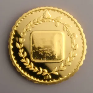 Antique Golden China Coin Restraint