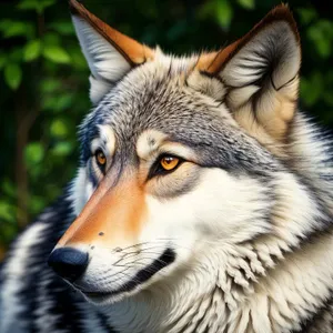 Fierce and Furry: Majestic Timber Wolf Stares