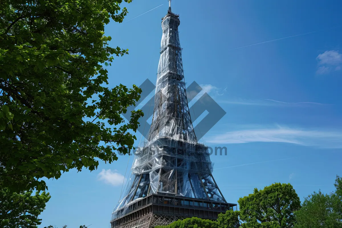 Picture of Majestic church tower in historic city skyline