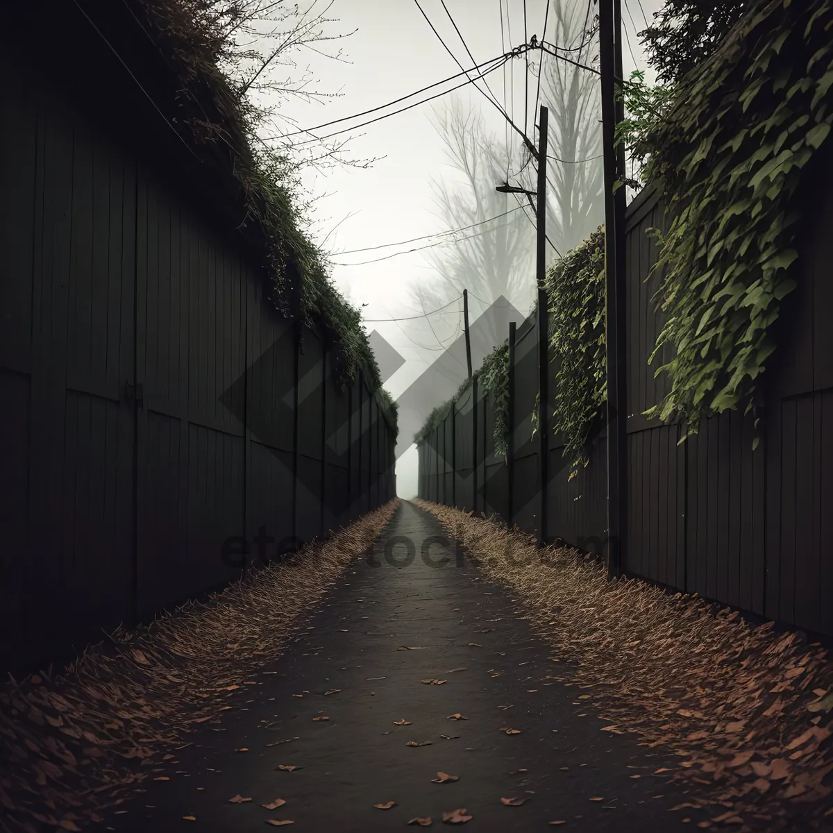 Picture of Urban Pathway amidst Greenery