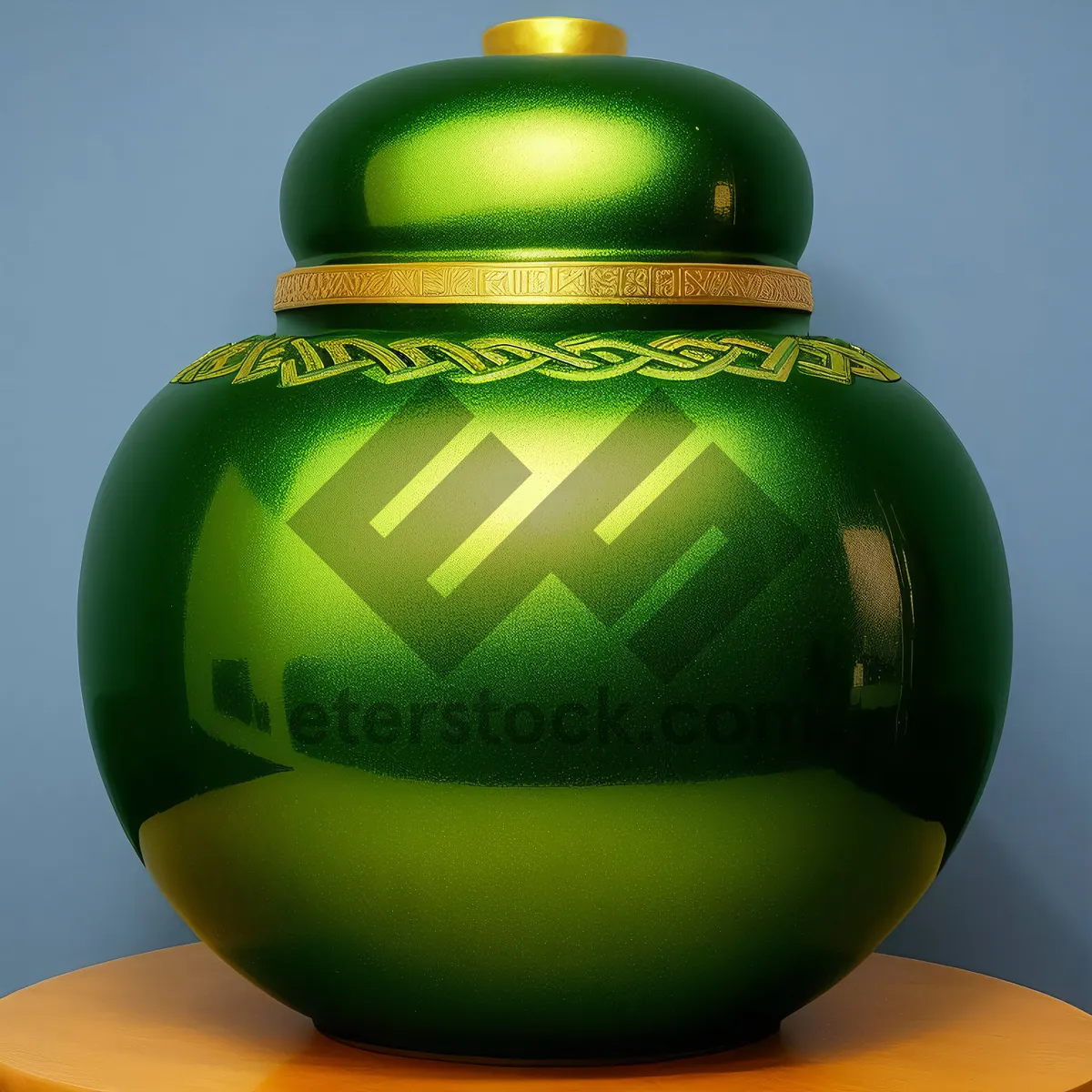 Picture of Spherical Glass Teapot with Candy Decorations