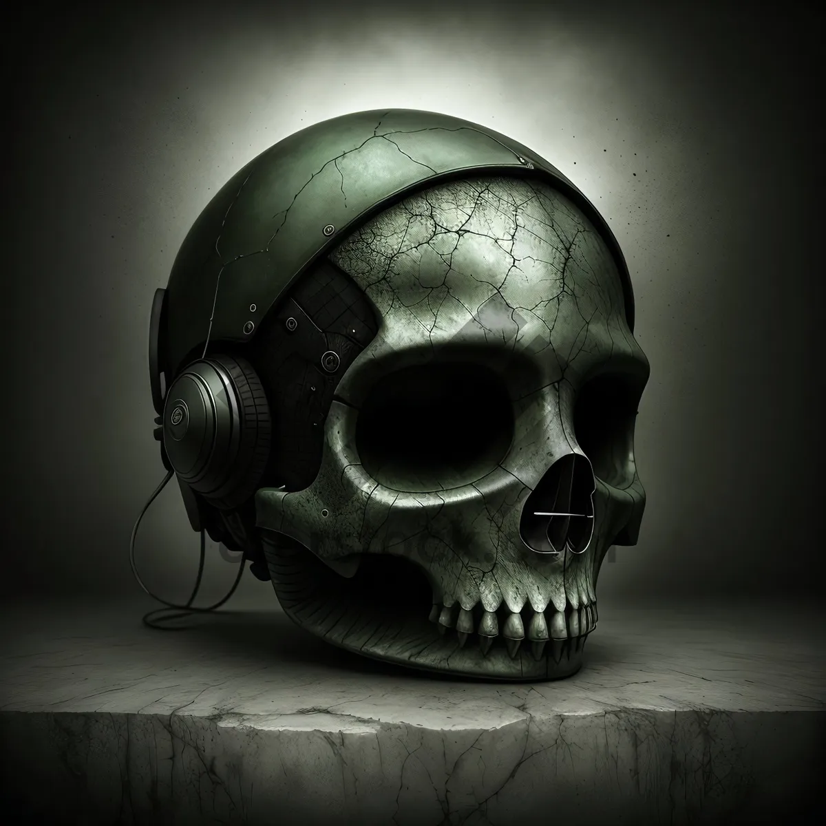 Picture of Skull Helmet: Deathly Protective Headgear and Pencil Sharpener