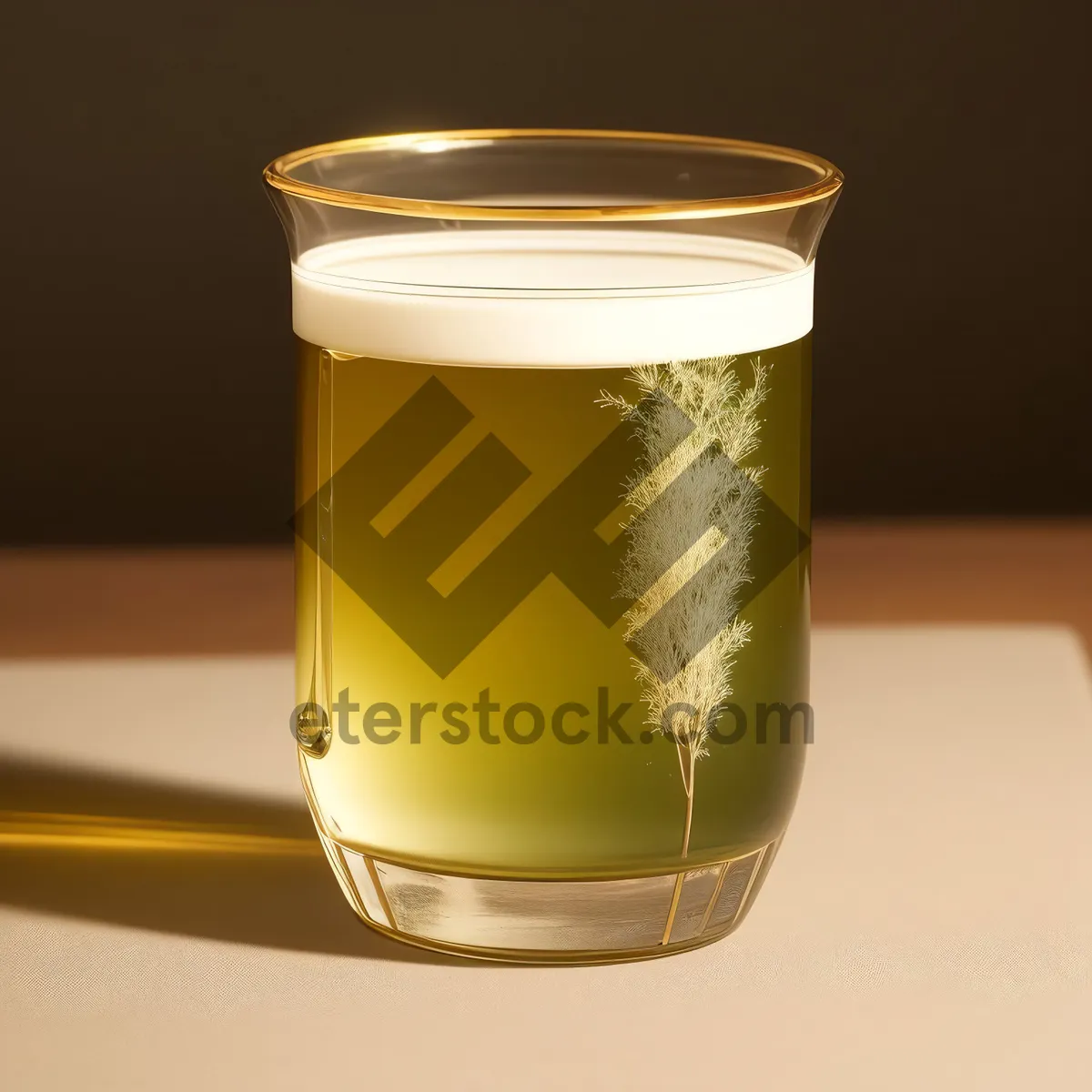 Picture of Refreshing Herbal Tea in Glass Mug