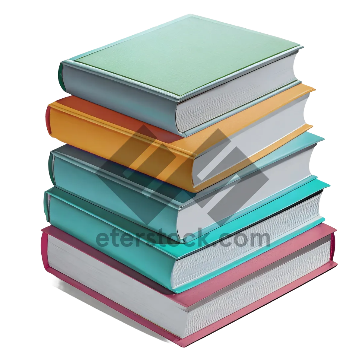 Picture of Education and Business Library with Blank Paper Document
