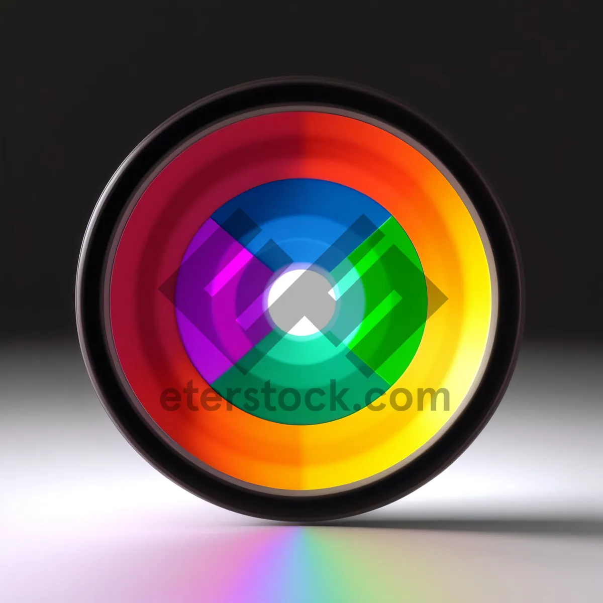 Picture of Modern Orange Round Reflective Button Set