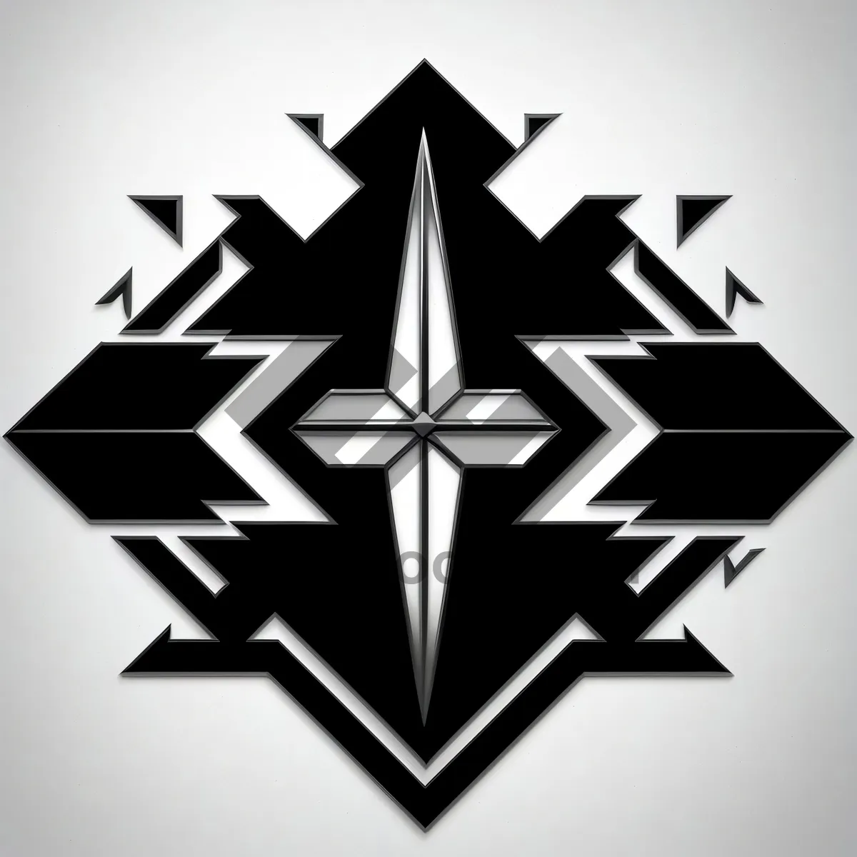 Picture of Pyramid of Gem Stars: Graphic Design Decoration Icon