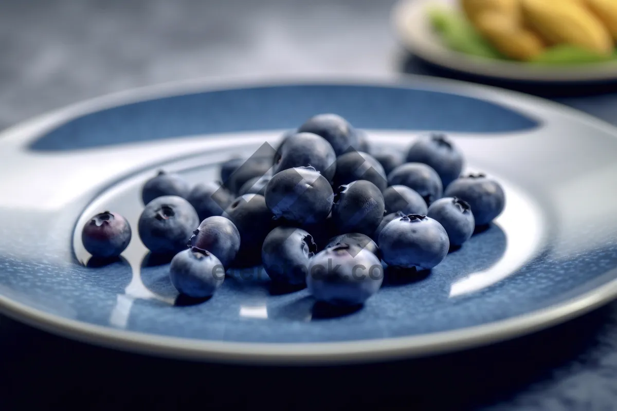 Picture of Fresh Blueberries Closeup - Healthy and Delicious Snack