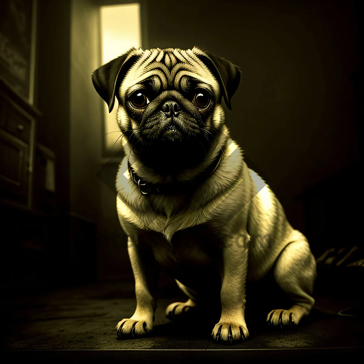 Picture of Pug Puppy: Adorable Wrinkle-Faced Canine Friend