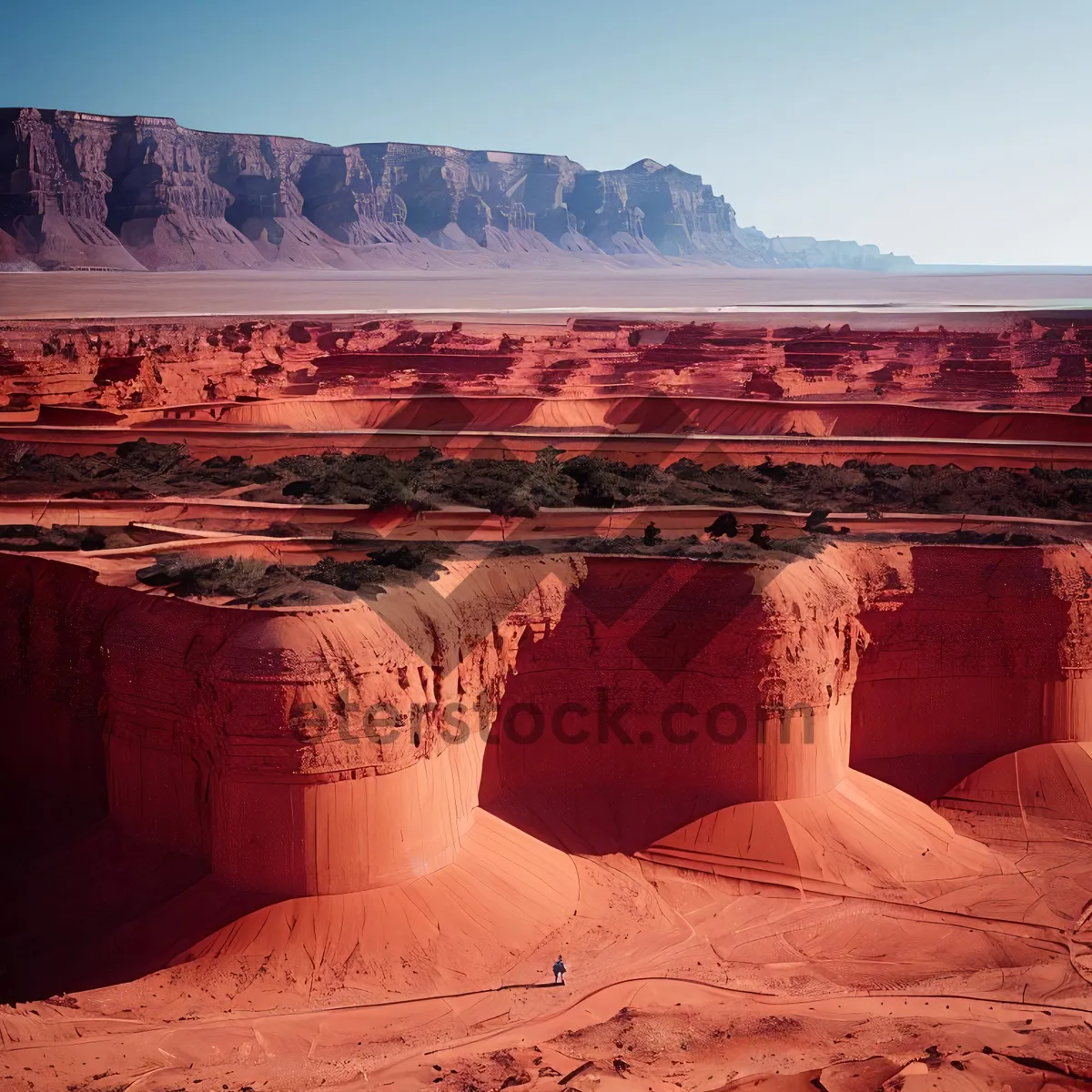 Picture of Spectacular Southwest Canyon Landscape with Majestic Mountains