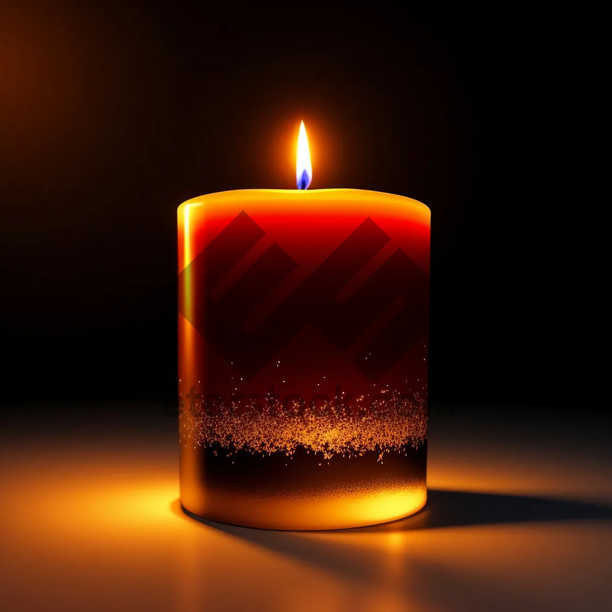 Picture of Glowing Flames: A festive display of candlelight.