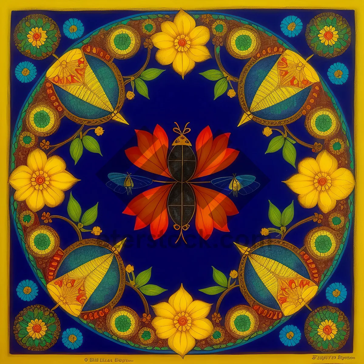 Picture of Colorful Arabesque Mosaic Tile Design