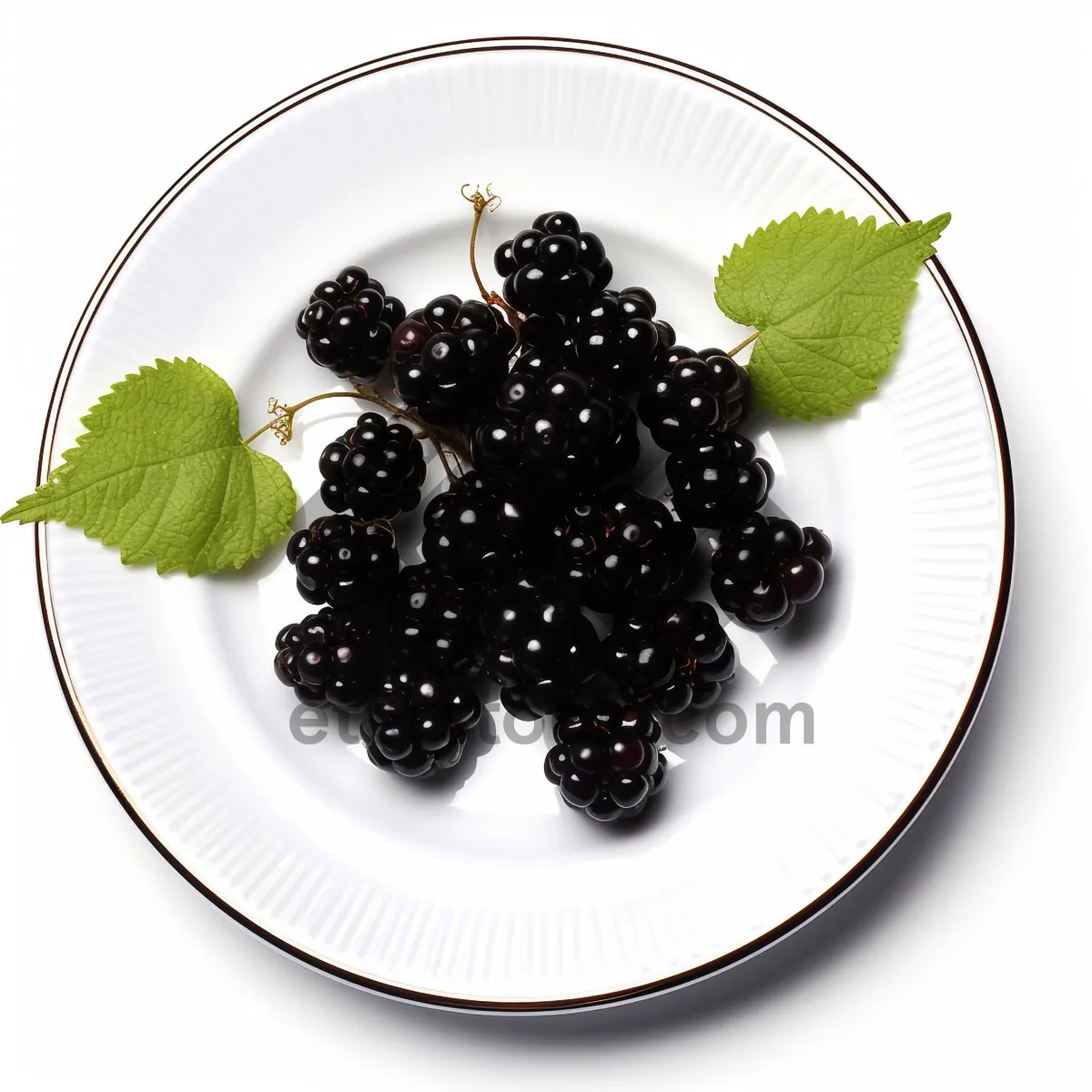 Picture of Juicy Berry Medley on Black Plate