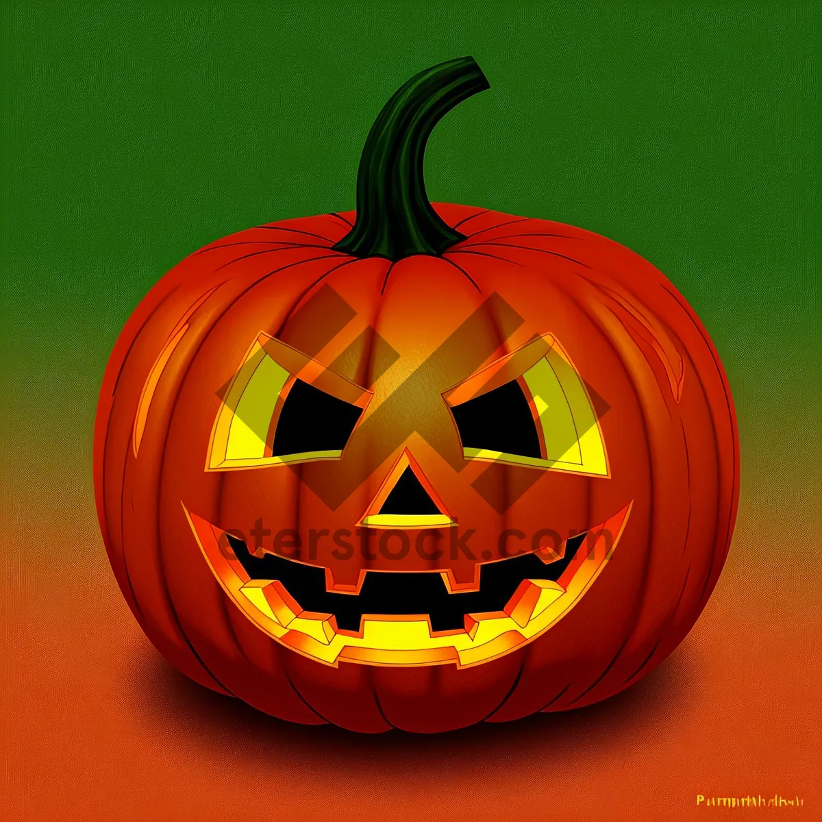 Picture of Spooky Jack-O'-Lantern Lantern: Halloween Celebration Decoration