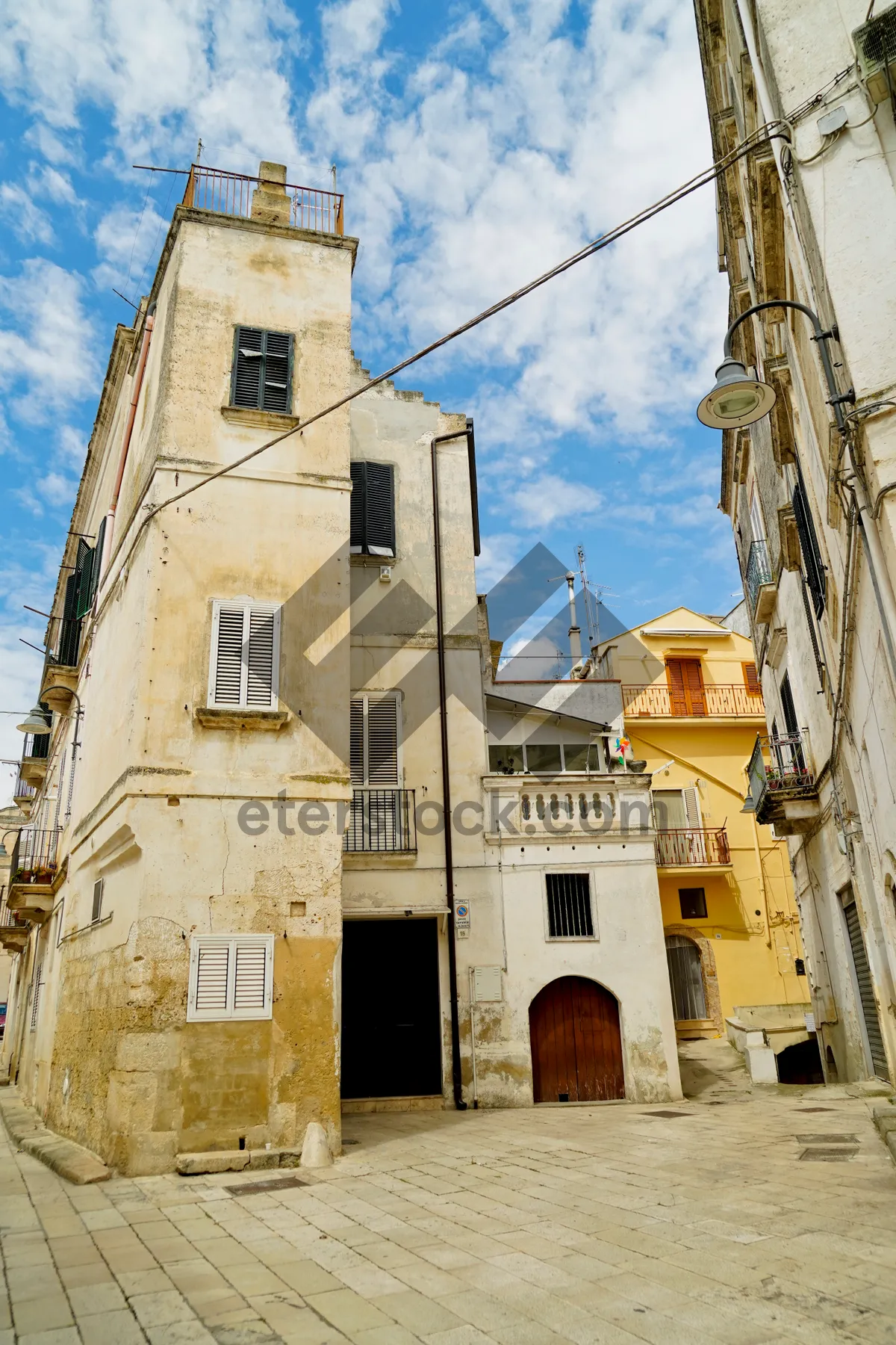 Picture of Ancient Tower in Historic City Skyline