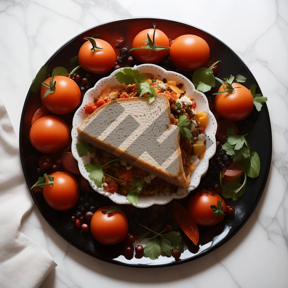 Picture of Healthy Gourmet Salad Bowl with Fresh Vegetables