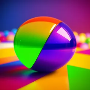 Shiny Colorful Button Glass Icon Design