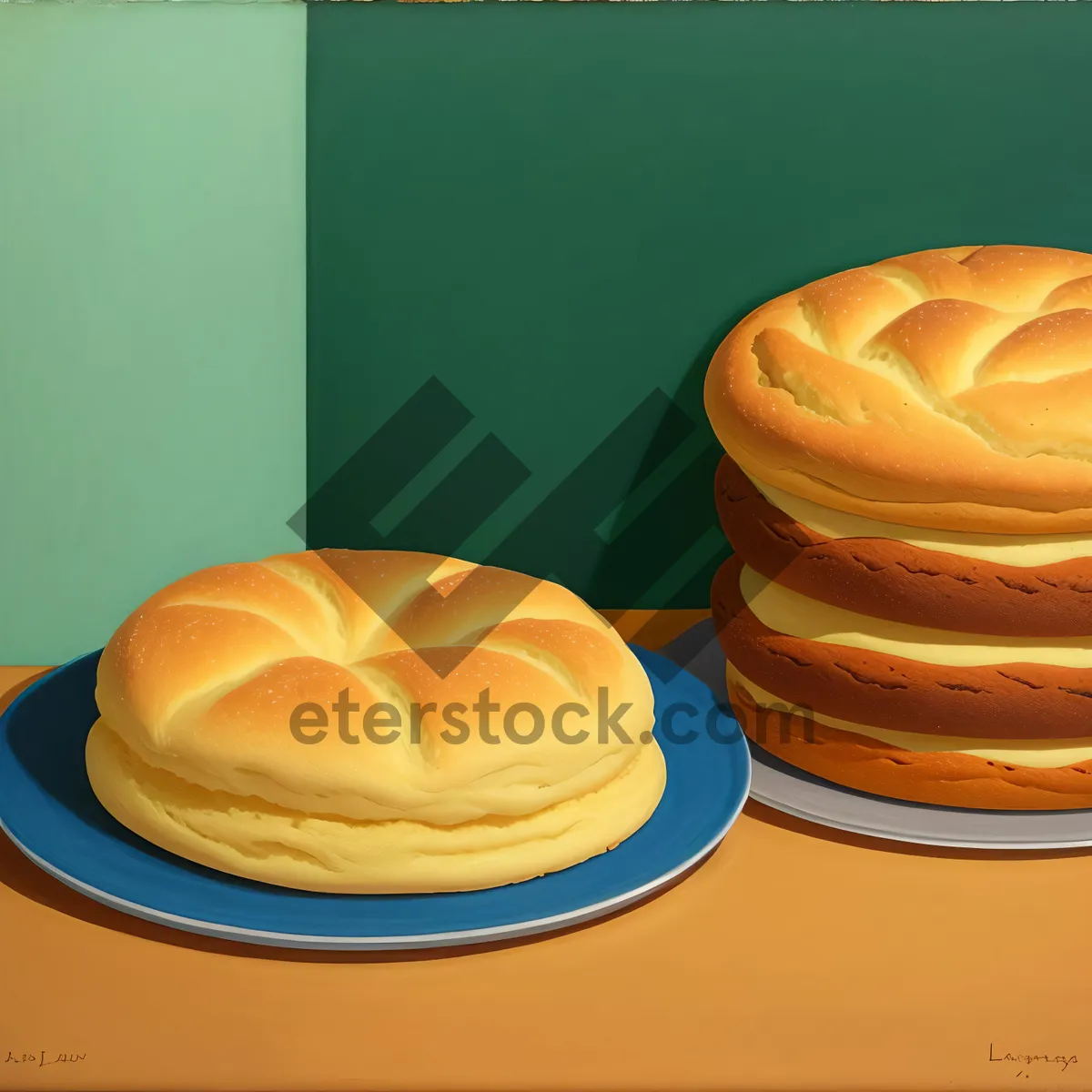Picture of Delicious Freshly Baked Sweet Bun Snack