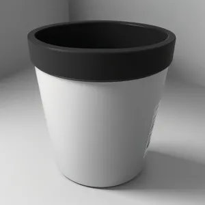 Caffeine Kick: Empty Ceramic Coffee Mug on Table