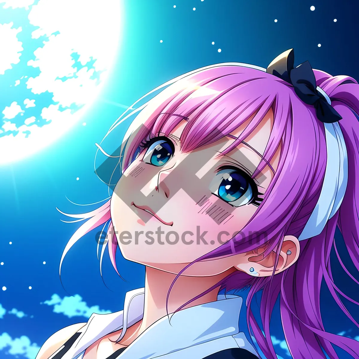 Picture of Whimsical Moon Cartoon Art Design: Fun-filled Lunar Delight!