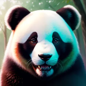 Giant Panda: Cute Black Bear with Lovable Eyes