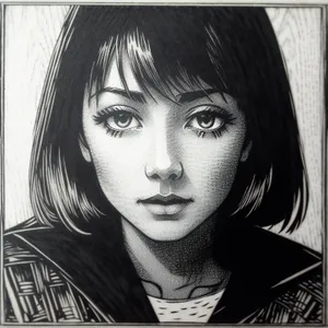 Sultry Beauty: Captivating Eyes and Luscious Lips