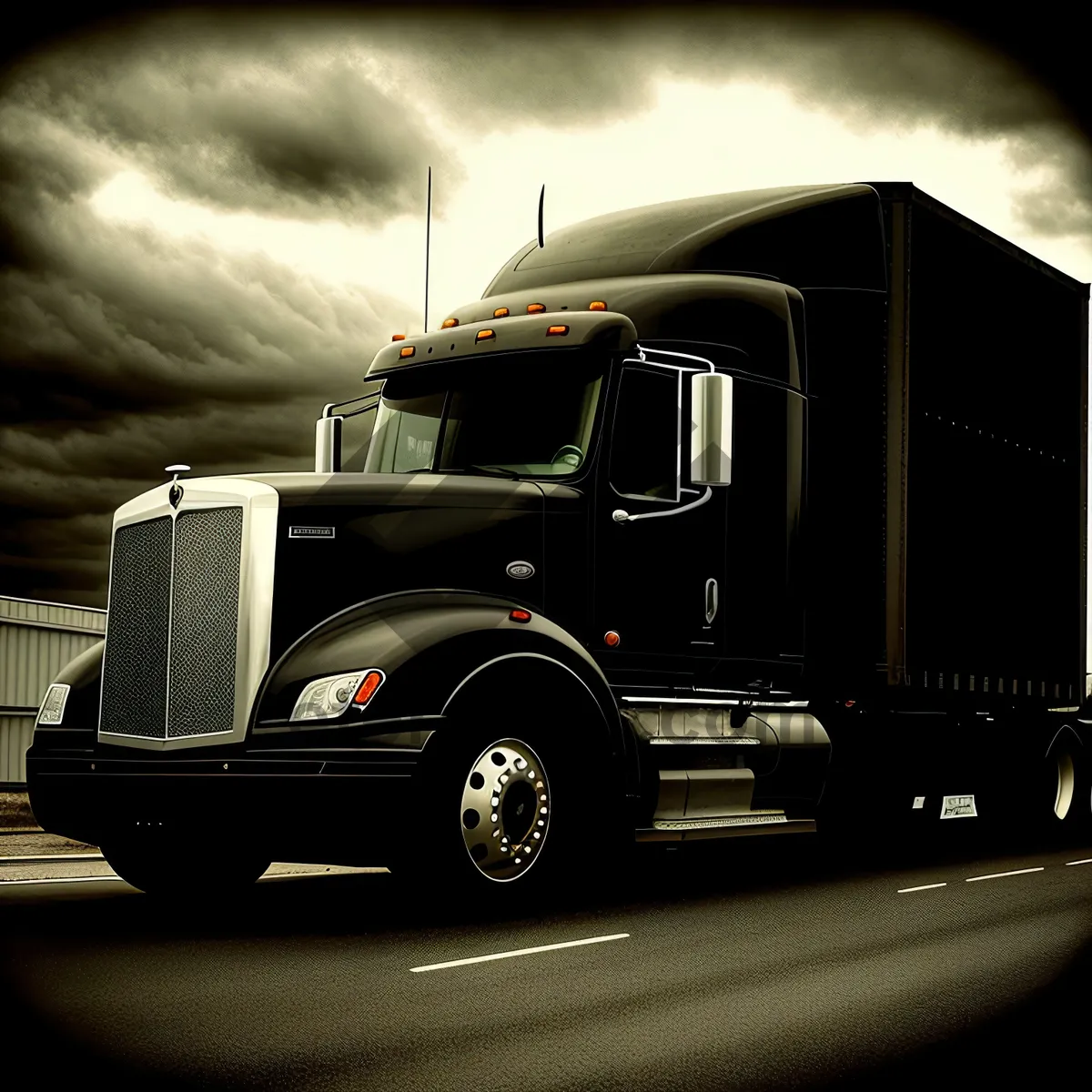 Picture of Highway Hauler: Road Freight Transportation Truck