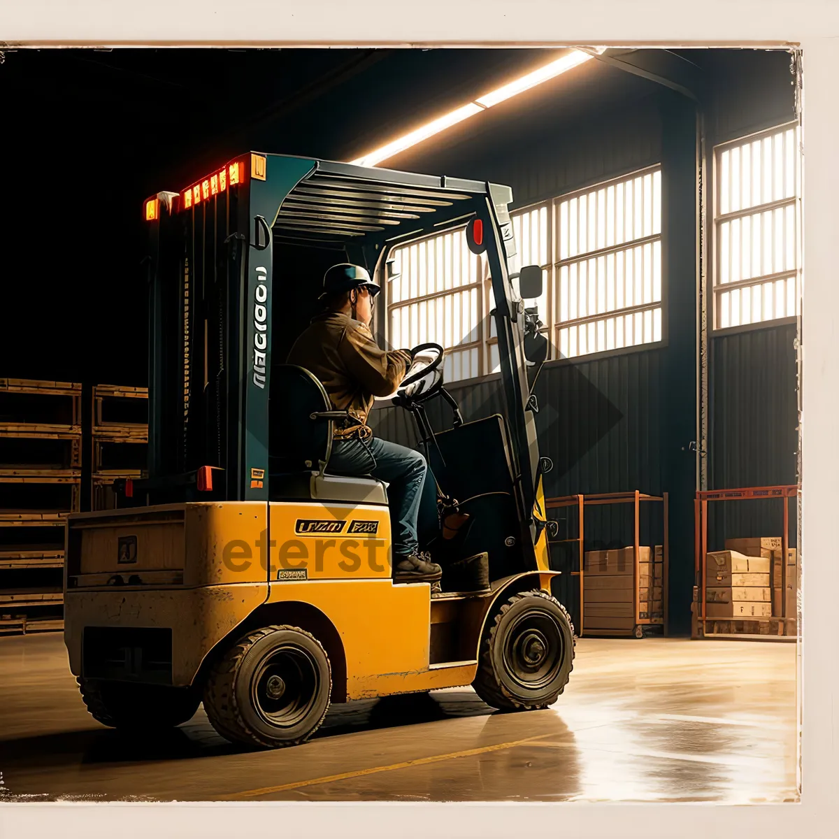 Picture of Heavy Duty Forklift in Industrial Transport