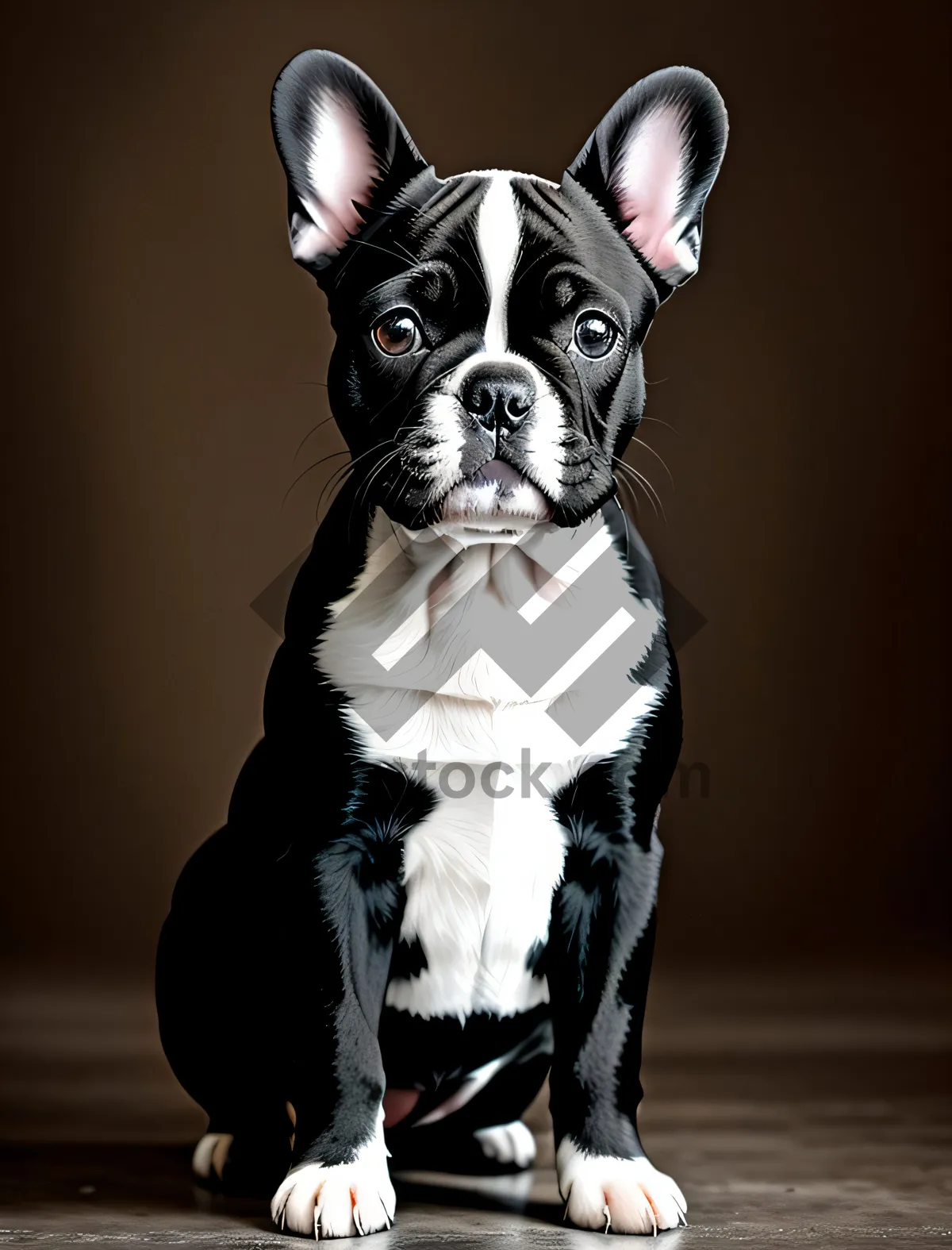 Picture of Adorable Bulldog Terrier: Cute and Wrinkled Pet