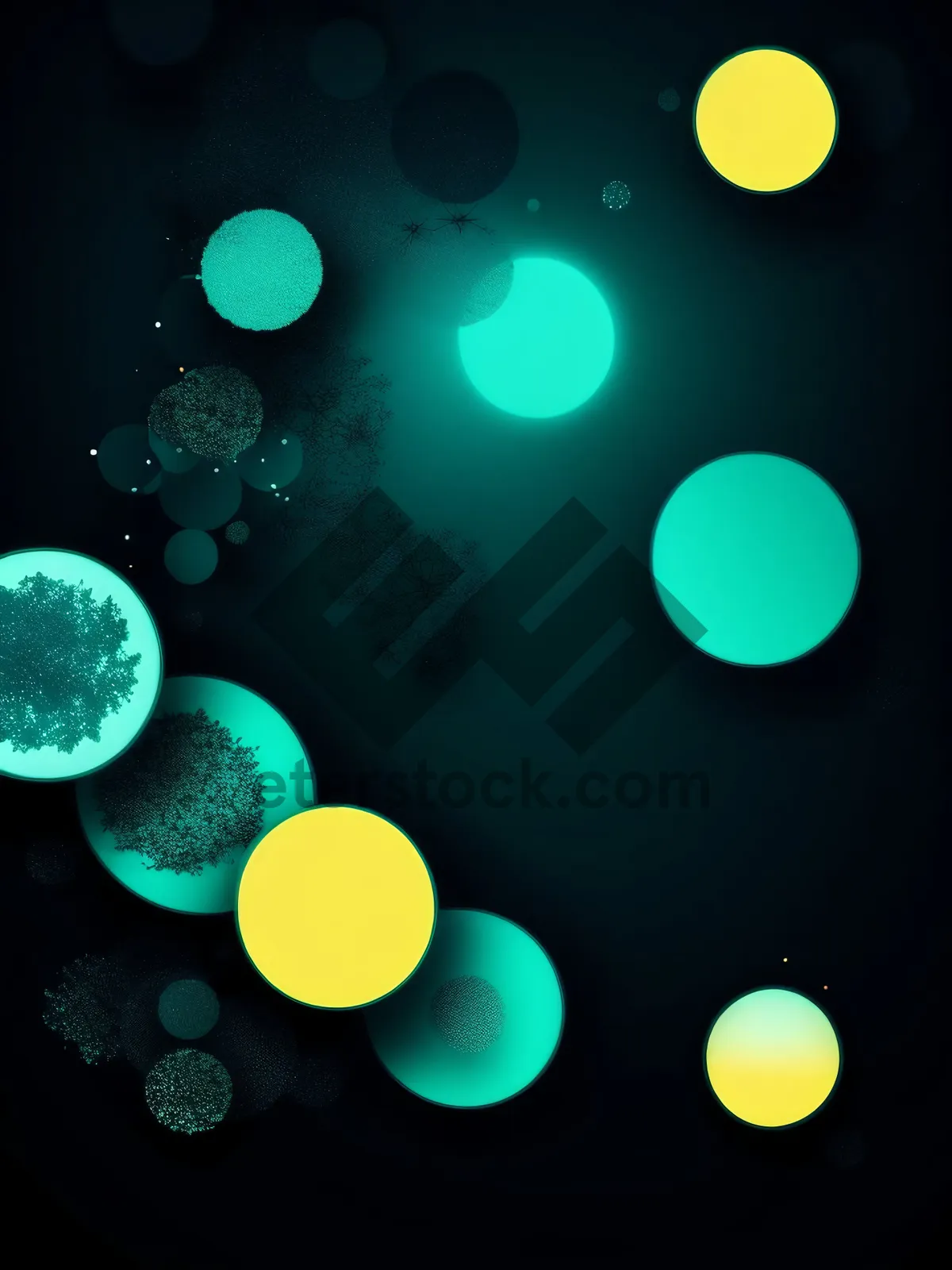 Picture of Moonlight Glow Night Sky Abstract Artwork Texture Wallpaper