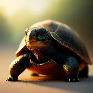 Protected and Adorable: Mud Turtle in Its Shell